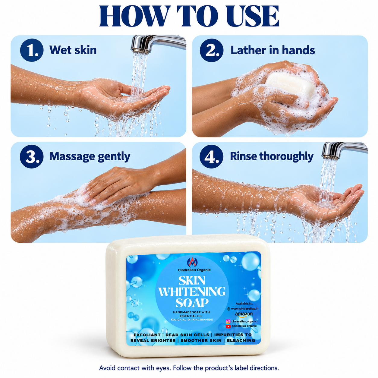 Skin Whitening Soap - 125gm - Image 3