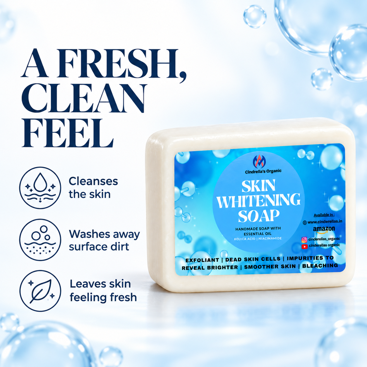 Skin Whitening Soap - 125gm - Image 4
