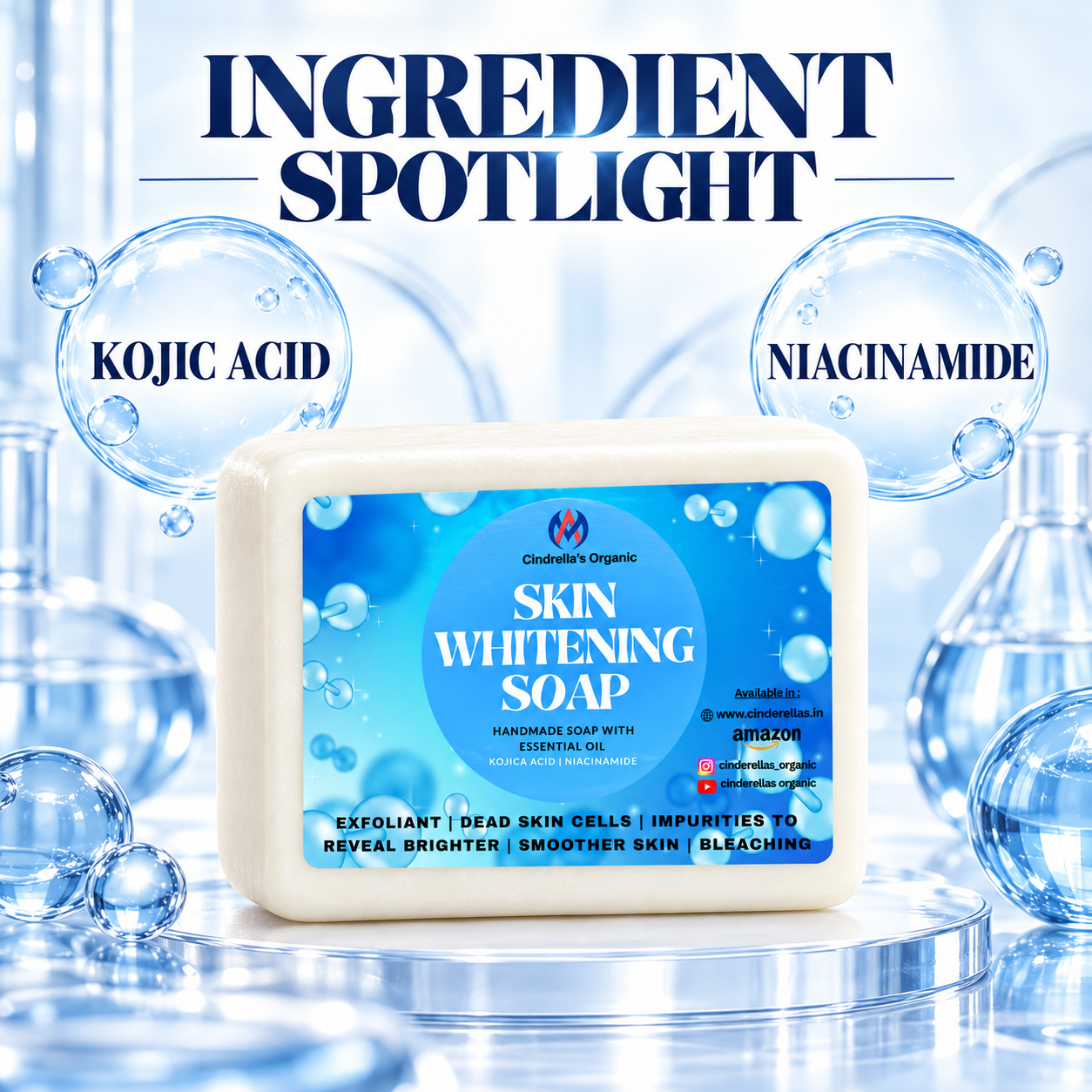 Skin Whitening Soap - 125gm - Image 5