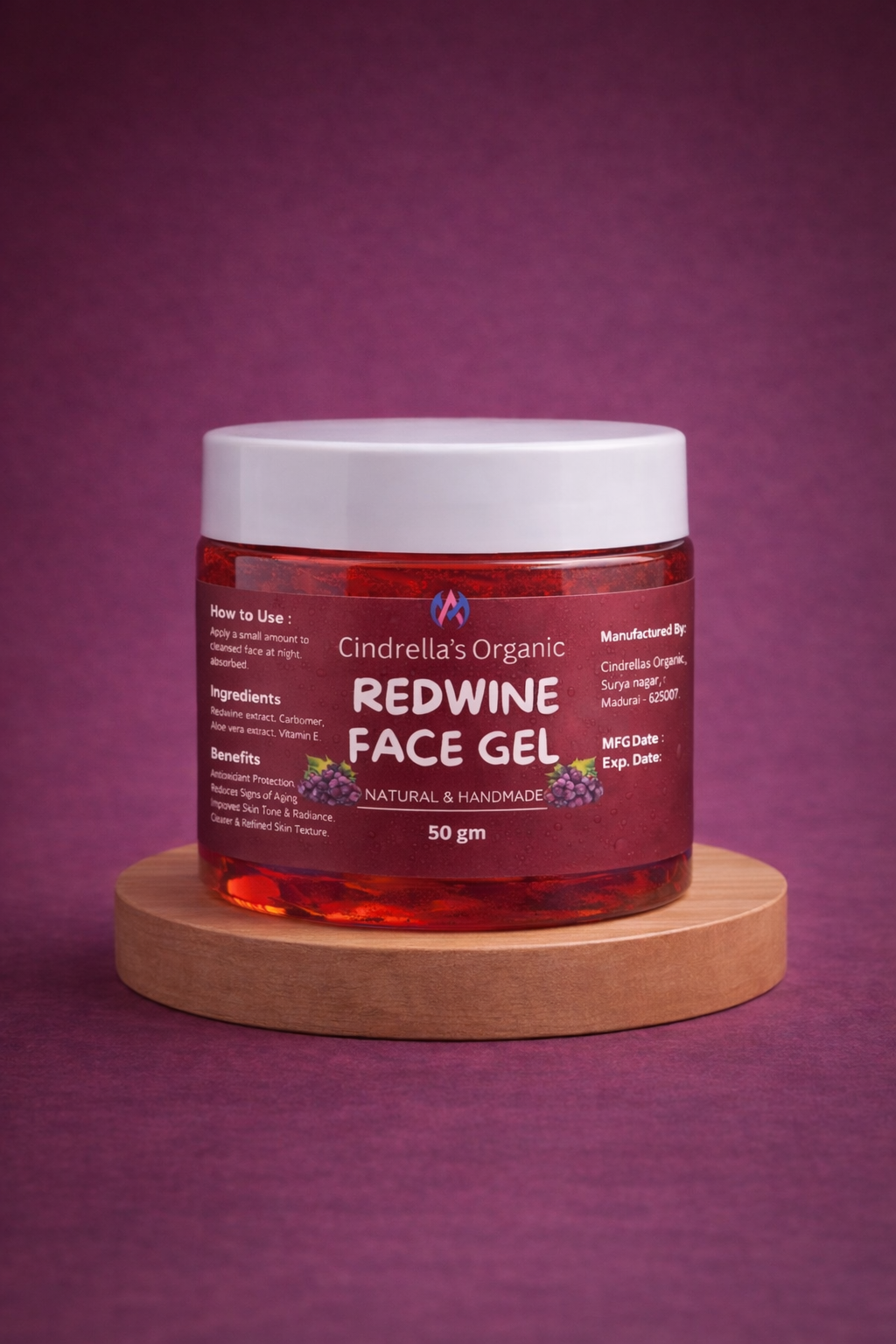 Red Wine Face Gel – 50gm