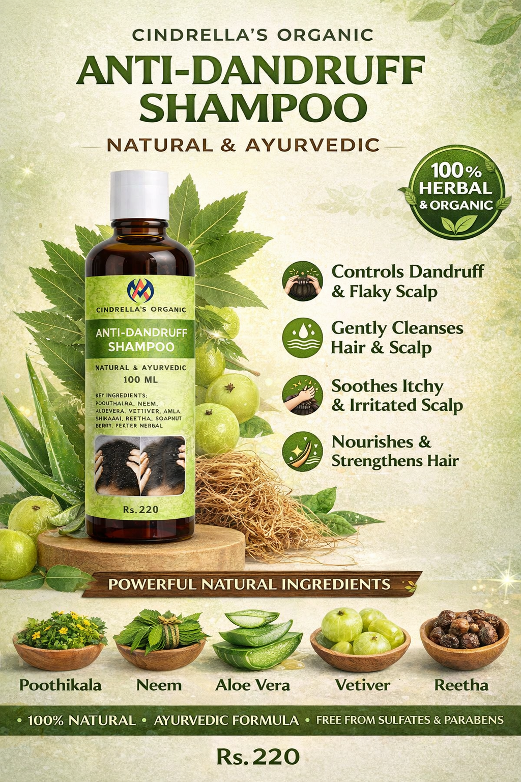 Anti Dandruff Shampoo - 100ml - Image 2